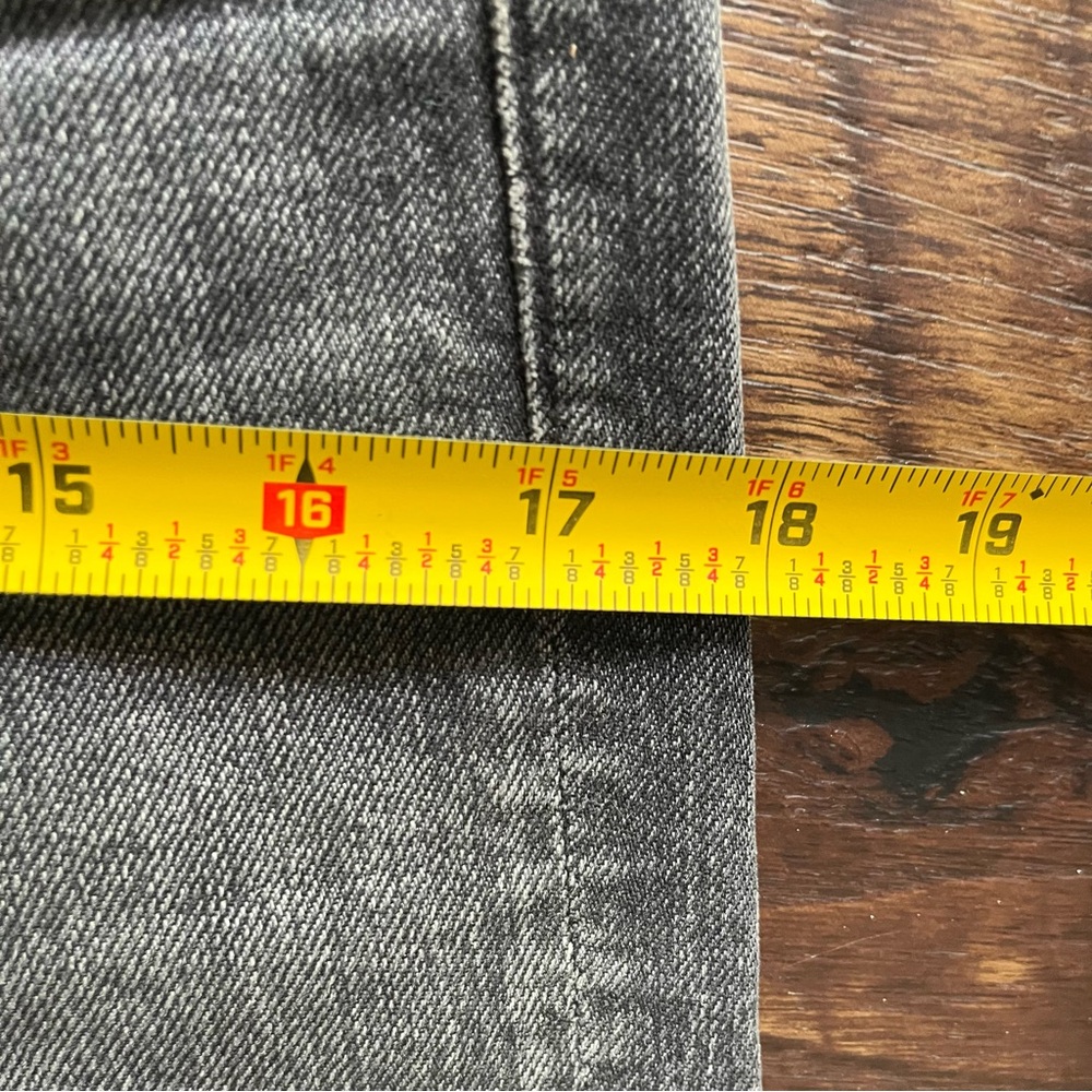 Mother superior high waisted rascal ankle step fray black denim jeans 26 boho - Picture 11 of 14
